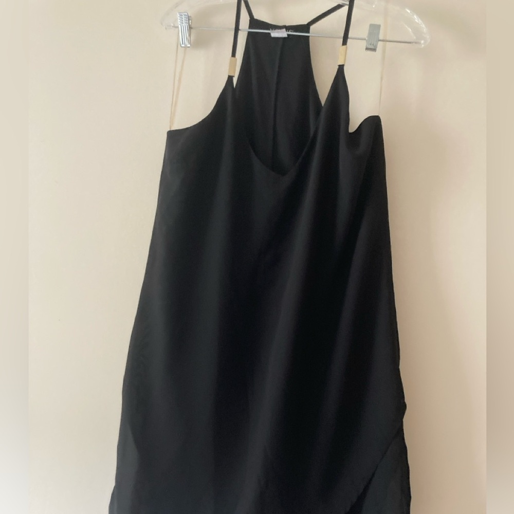 VENUS Black Racerback V-neck Tunic Dress, size 8 - Picture 5 of 9